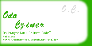 odo cziner business card